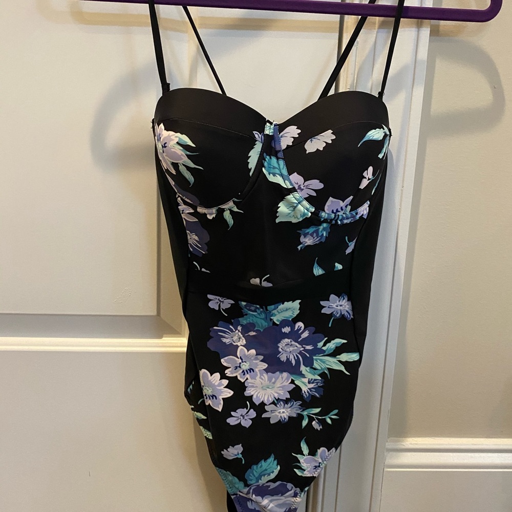 Cupshe Midnight Garden Floral One-Piece Swimsuit